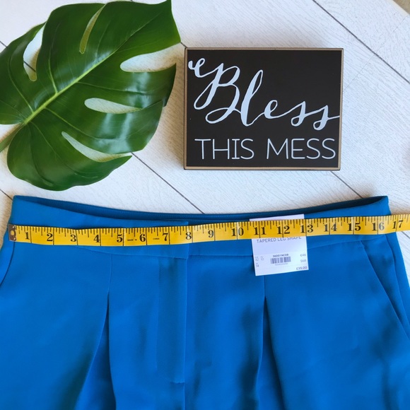 ⭐️HPx2⭐️NWT Topshop Blue Dress Pants - Picture 13 of 16